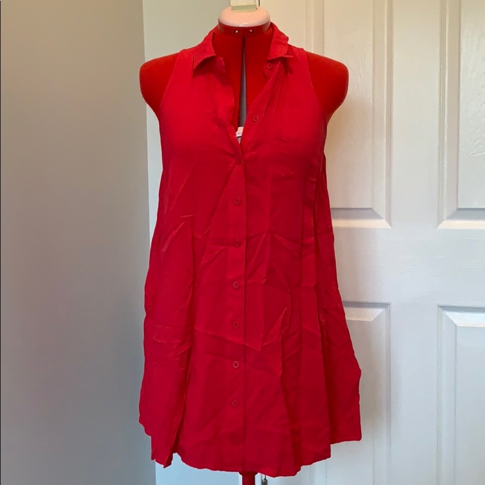 Banana Republic Sleeveless Shirt Dress EUC
